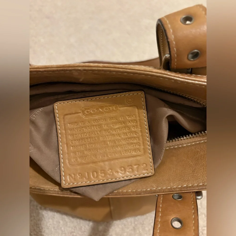 Coach Tan Leather Tote